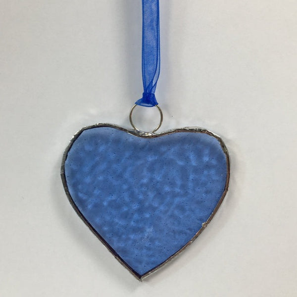 Sky Blue Stained Glass Heart
