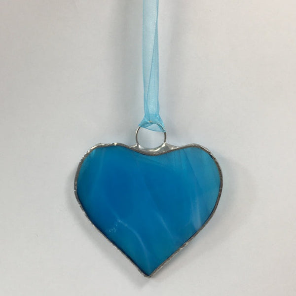 Turquoise Glass Heart