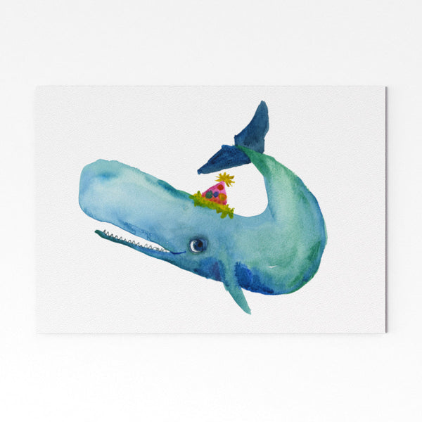 Whale Print by Rosie Webb