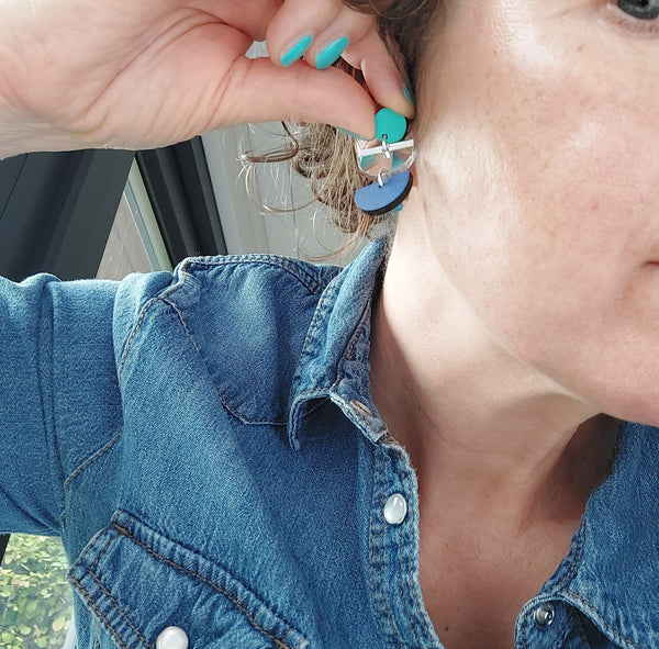 Little Red Apple earrings