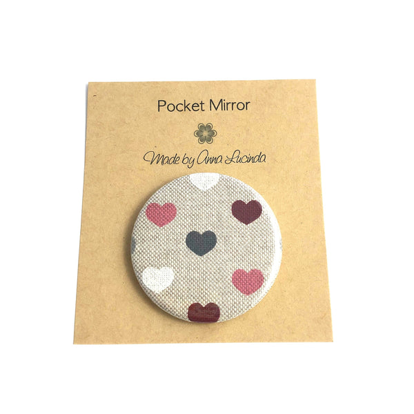 handbag mirror, made in England