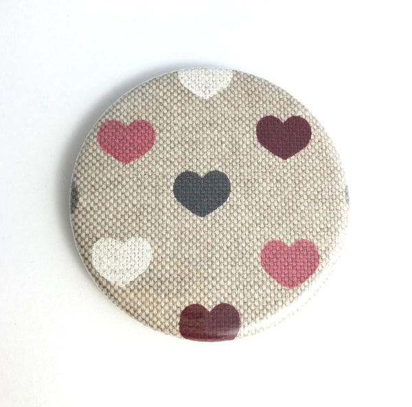 Cute heart design, pocket mirror