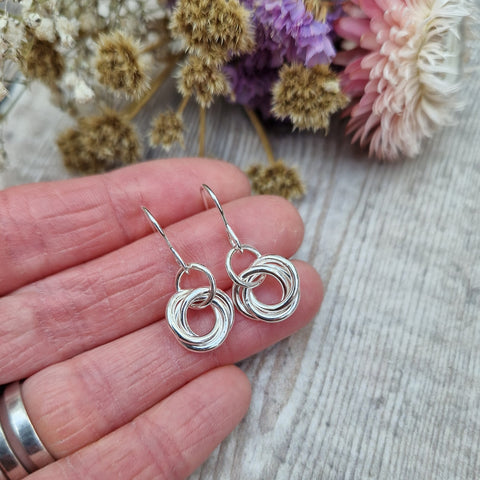 Silver Russian Ring Earrings
