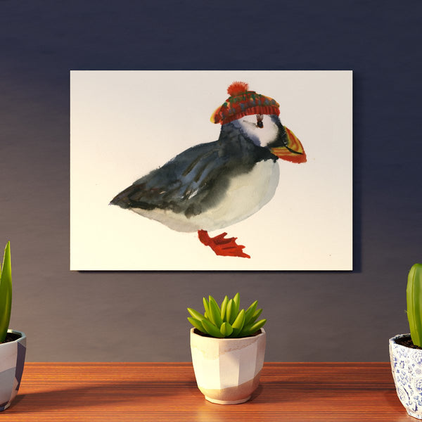 Puffin Art Print in modern apartment