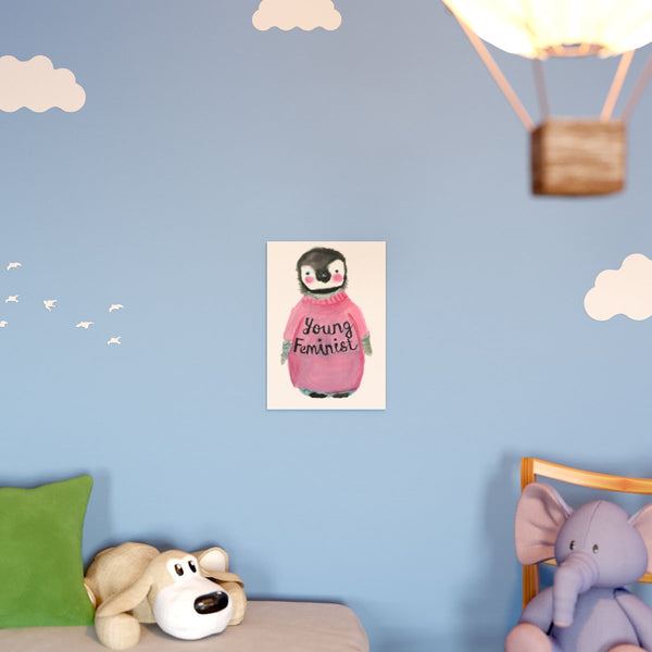 Young Feminist art print in a nursery