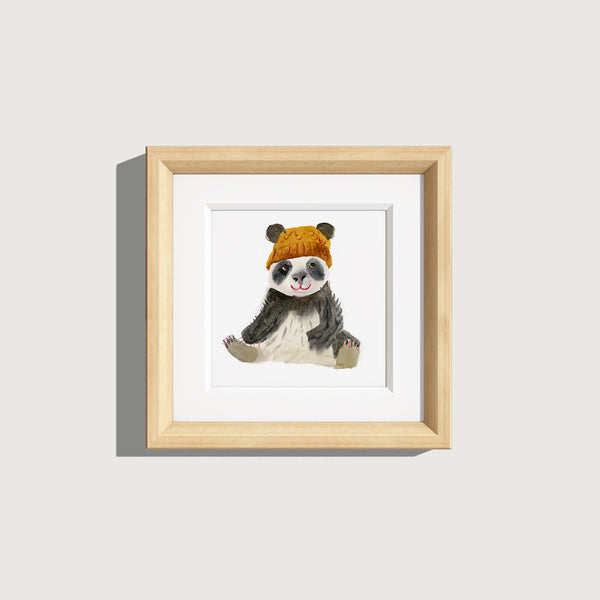 Panda watercolour print by Bristol Artist, Rosie Webb