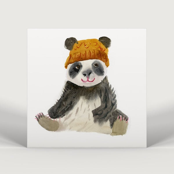 Panda watercolour print by Bristol Artist, Rosie Webb