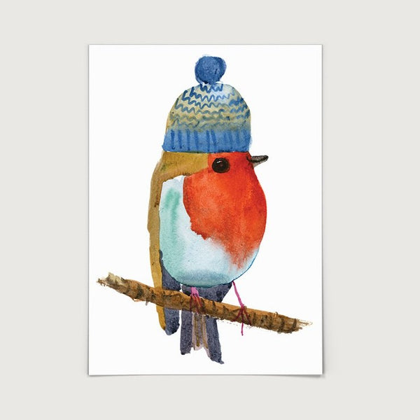 Robin Watercolour Print by Bristol Artist, Rosie Webb