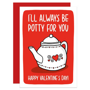 Teapot Valentines Day Card