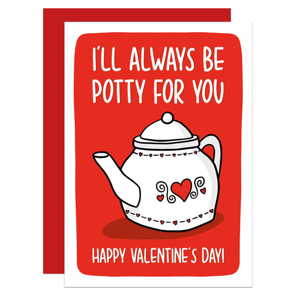 Teapot Valentines Day Card