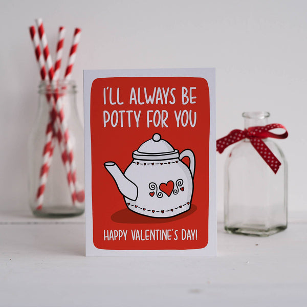 Teapot Valentines Day Card