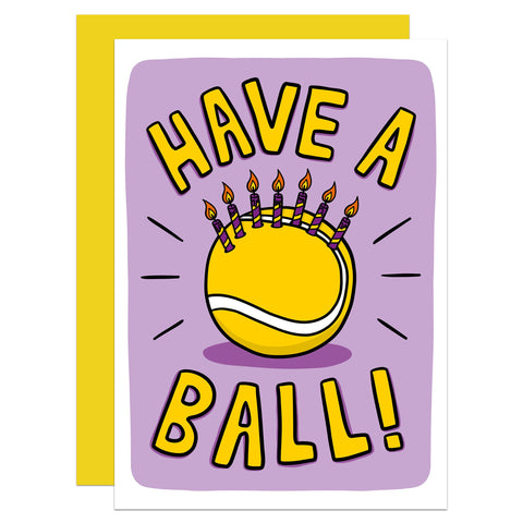 Tennis Ball Pun Birthday Card