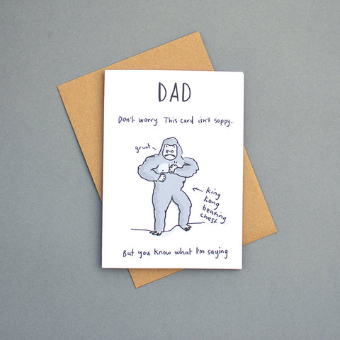 King Kong Father's Day Card