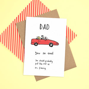 Dad card with car