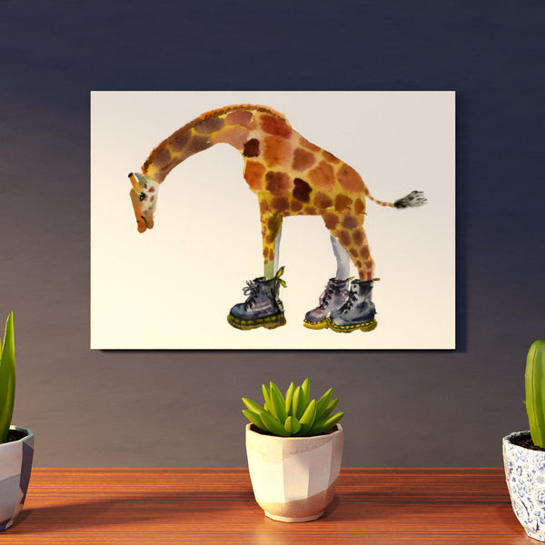 Giraffe in Boots Print