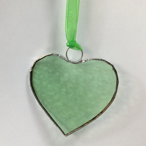 Green Stained Glass Heart