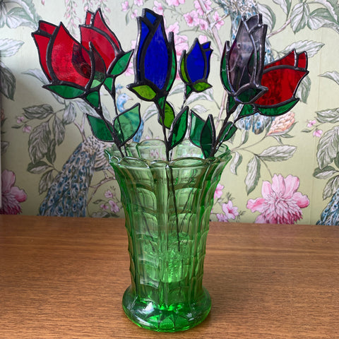 Stained Glass Rose Bud