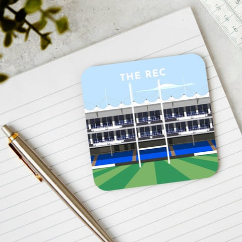 Bath Rugby Coaster gift, The Rec Stadium