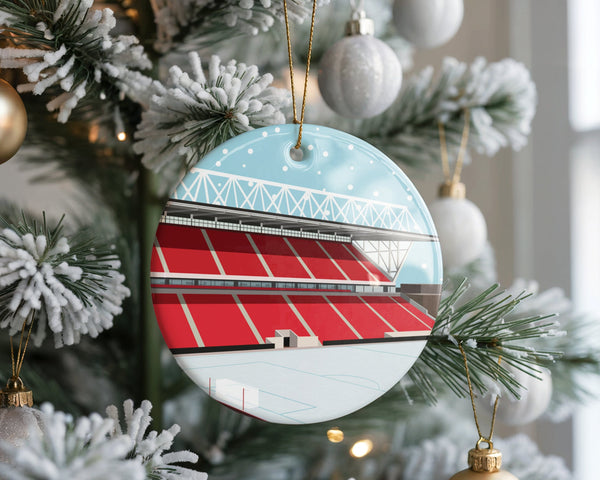 Any Football Stadium Illustrated Christmas Bauble Decoration
