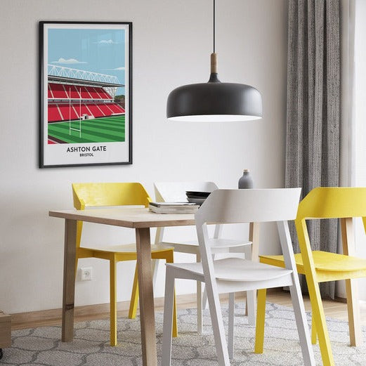 Custom Rugby Stadium Art Print, made to order