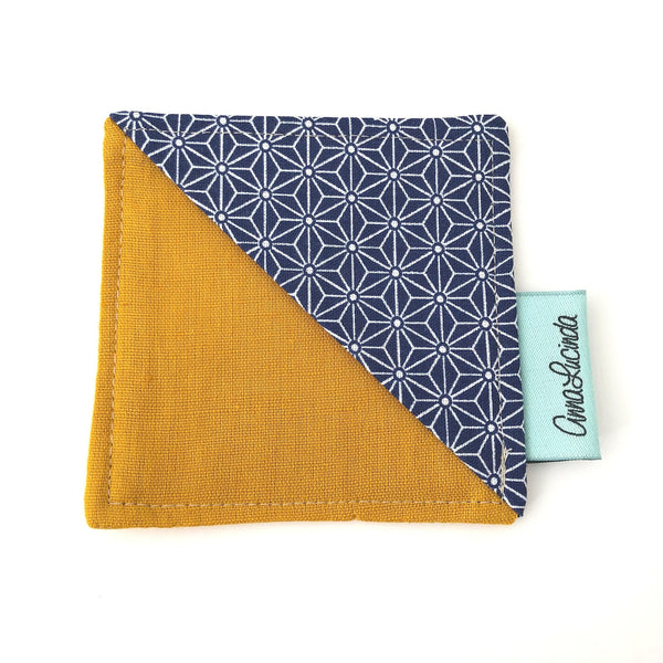 Fabric corner bookmark, handmade in England