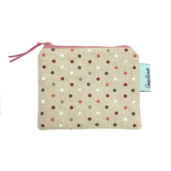 polka dot purse, handmade in the UK