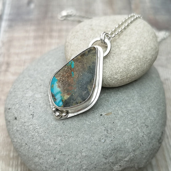 Turquoise and Sterling Silver Necklace 
