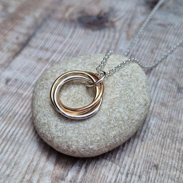 3 ring necklace