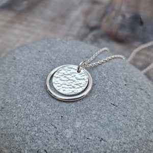 Sterling Silver Hammered Necklace