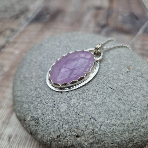 Lavender Amethyst Necklace, handmade in Bristol