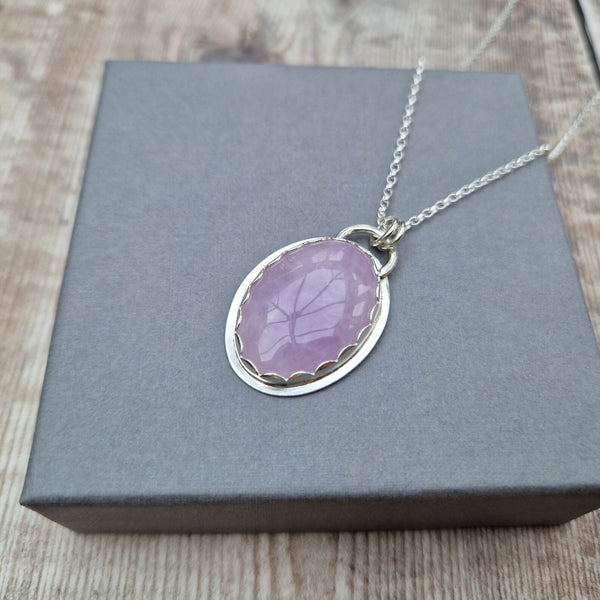 Sterling silver and Lavender Amethyst Necklace