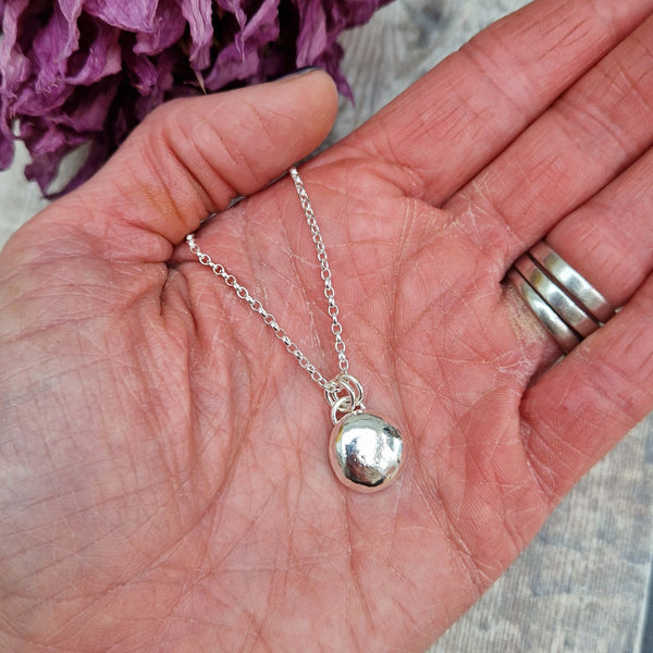 Silver Pebble Pendant