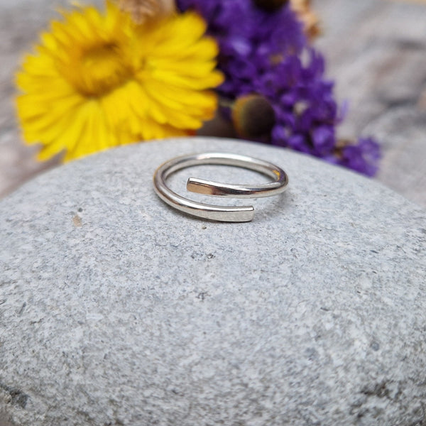 Silver ring handmade in Bristol