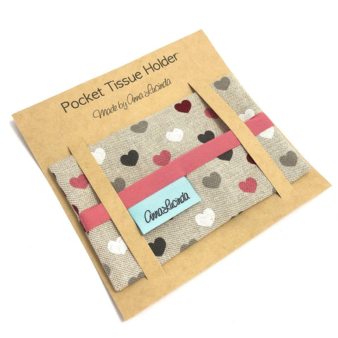 Pocket Tissue Holder, handmade in the UK