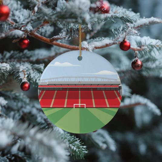 Any Football Stadium Illustrated Christmas Bauble Decoration