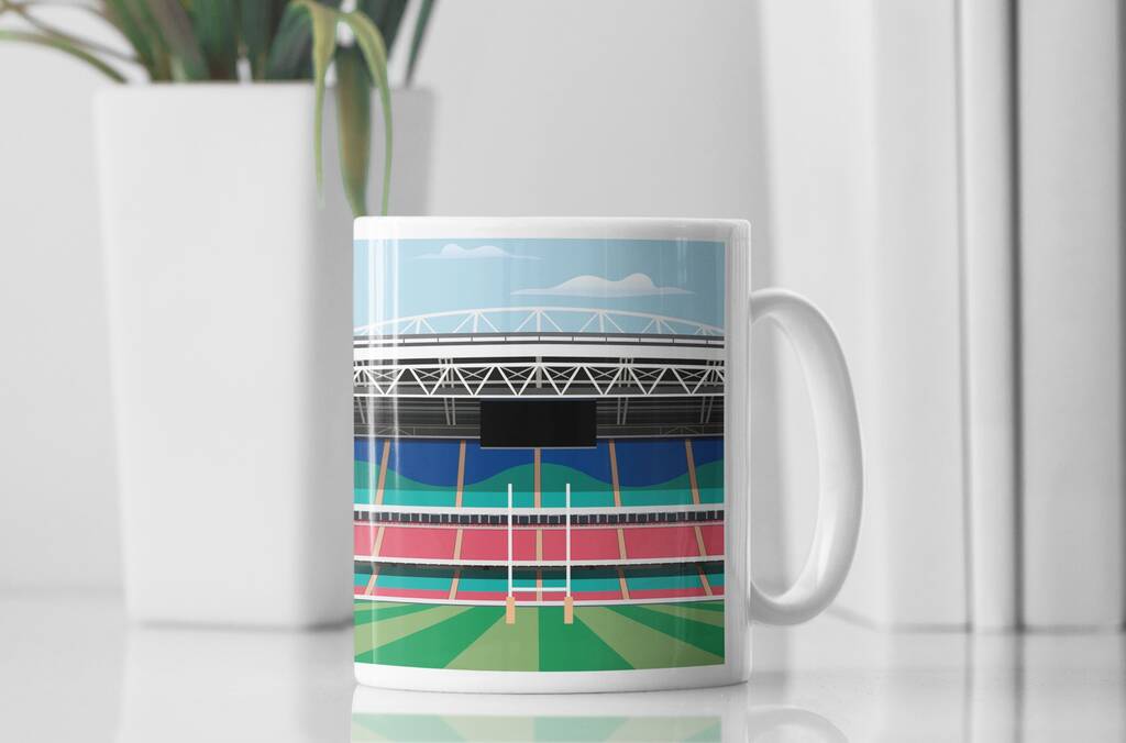 Custom Rugby Stadium Mug, Gift for a Sports Fan – Eclectic Gift Shop