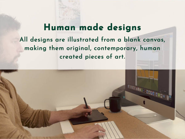 Any Rugby Stadium Illustrated Christmas Decoration