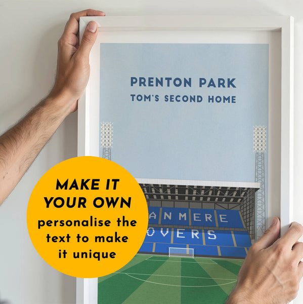 Print of any Football Stadium, framed or unframed