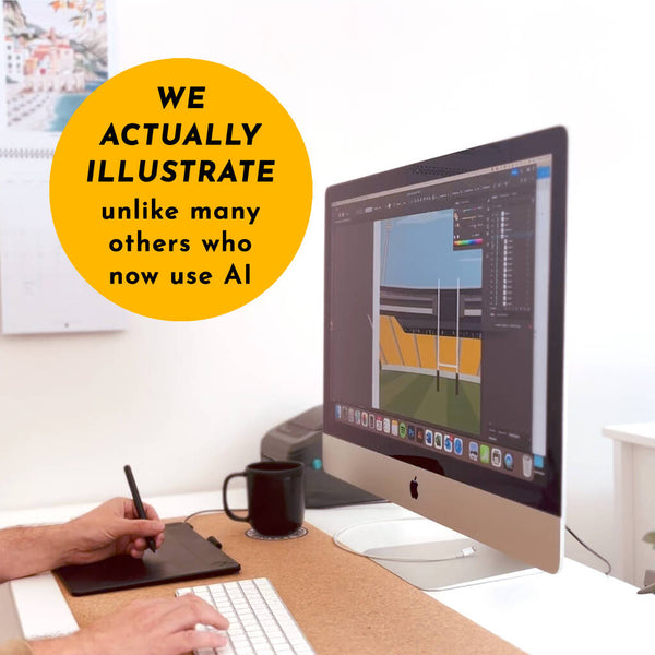 Print of any Cricket Ground, framed or unframed