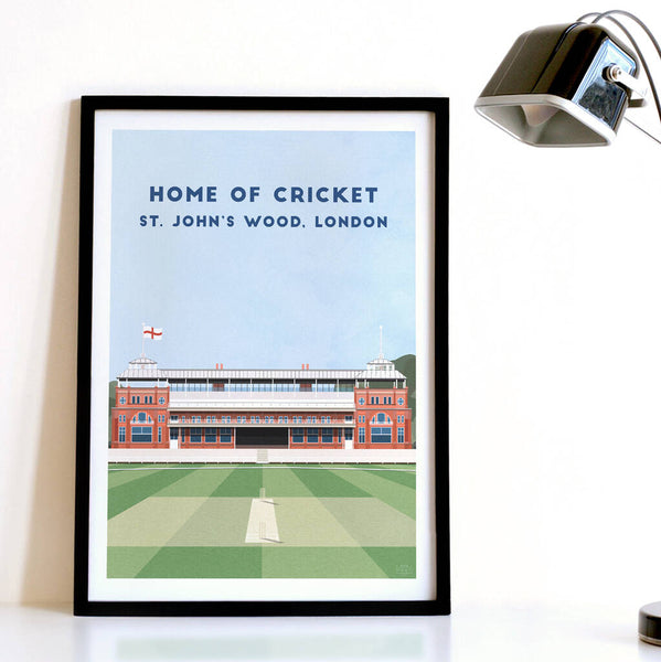 Print of any Cricket Ground, framed or unframed