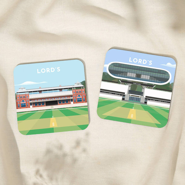 Contemporary Cricket Stadium Coaster Gift, Mix And Match Set