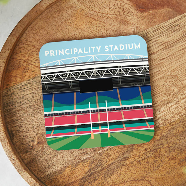 Contemporary Rugby Stadium Coaster Gift, Mix And Match Set