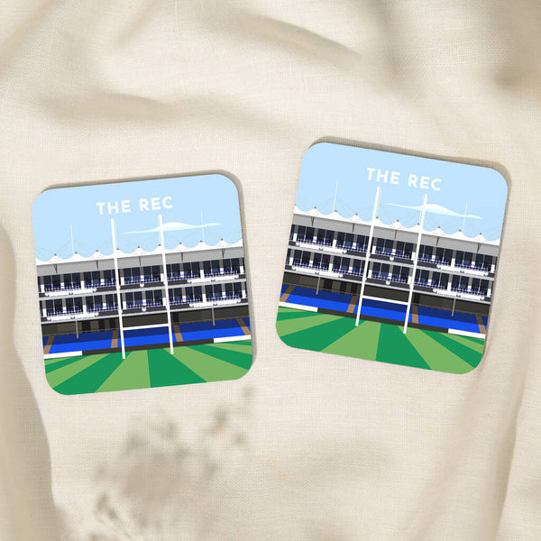 Contemporary Rugby Stadium Coaster Gift, Mix And Match Set