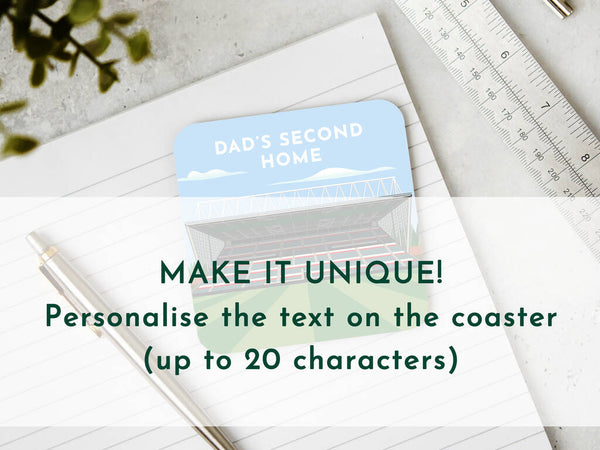 Contemporary Rugby Stadium Coaster Gift, Mix And Match Set