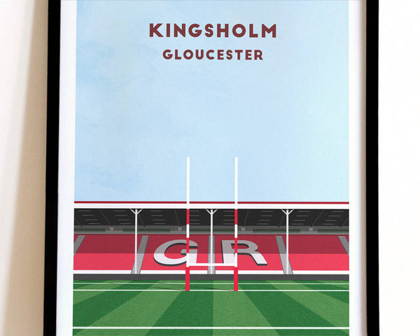 Print of any Rugby Stadium, framed or unframed