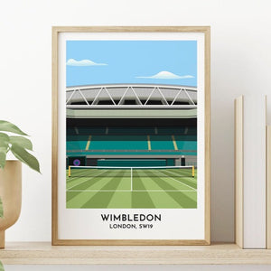 Wimbledon Tennis Gift, Art Print