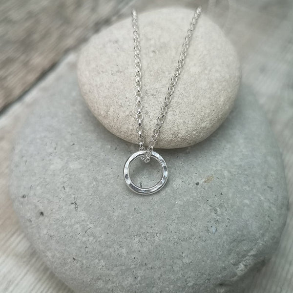 Circle Infinity Sterling Silver Necklace
