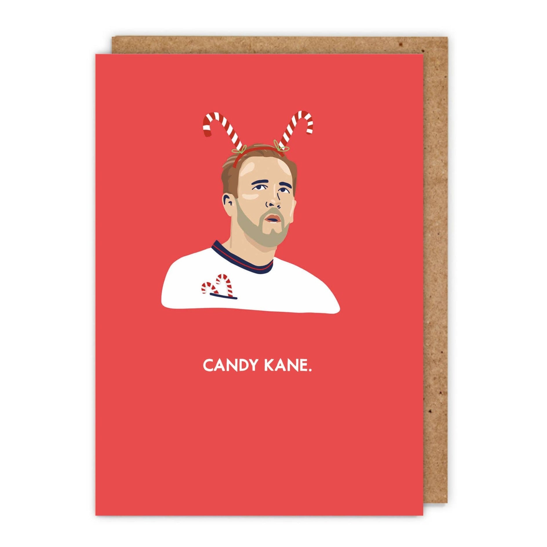 Harry Kane Punny Celebrity inspired A6 Christmas Card