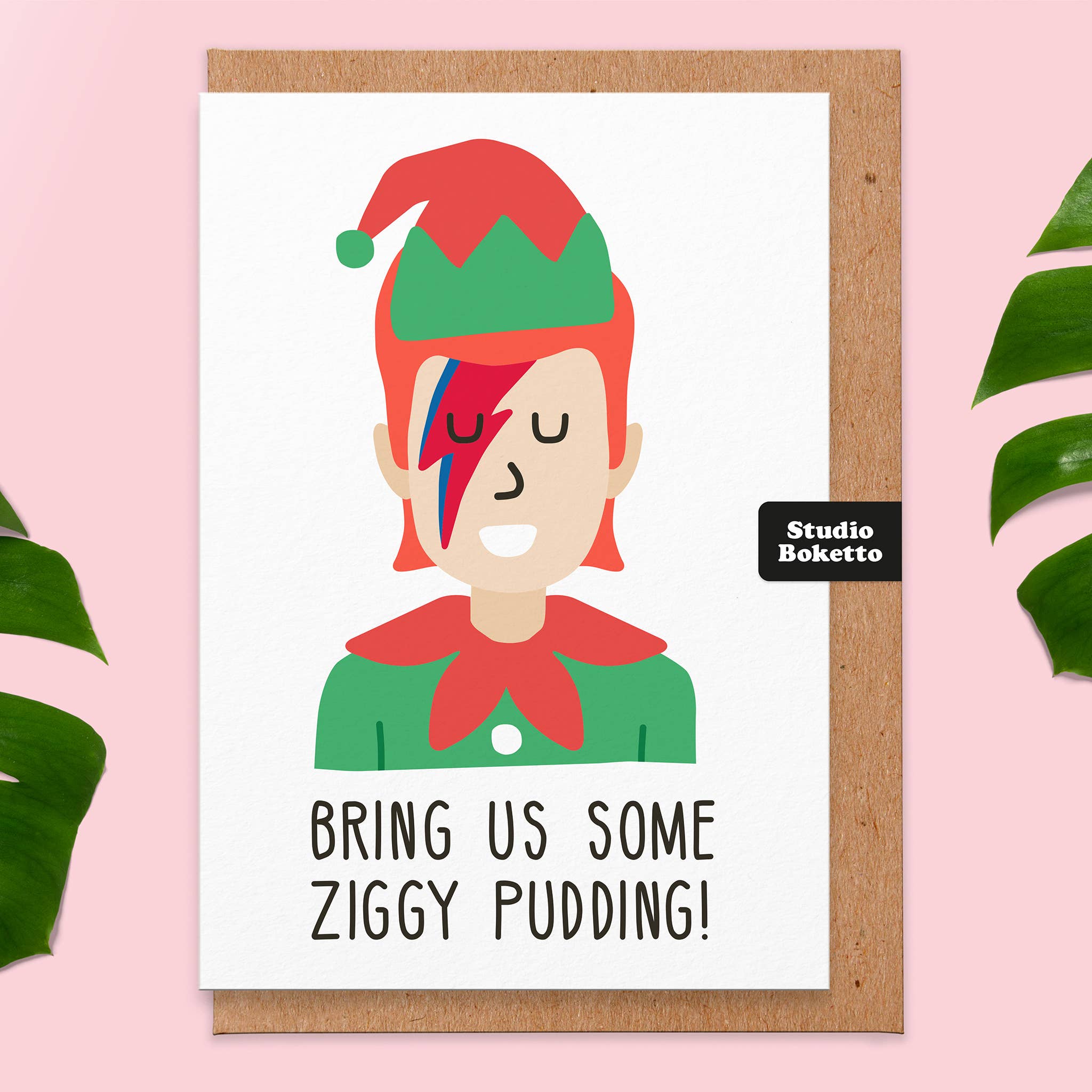 Ziggy Starman David Bowie Christmas Card