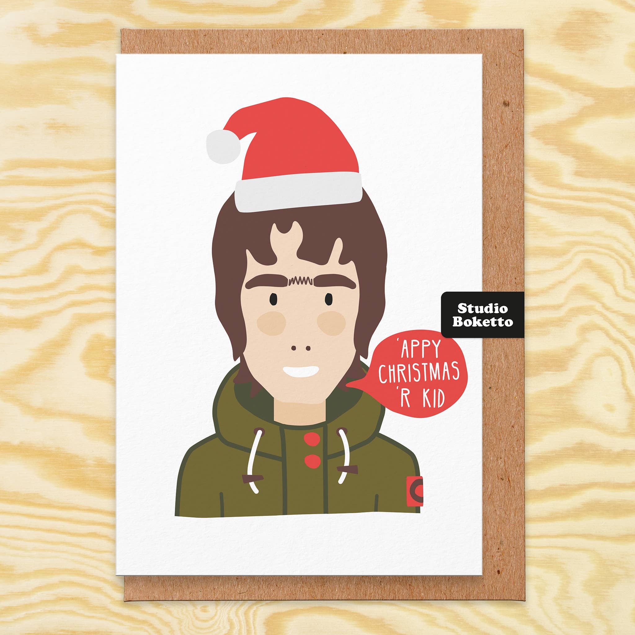 Liam Gallagher Christmas Card